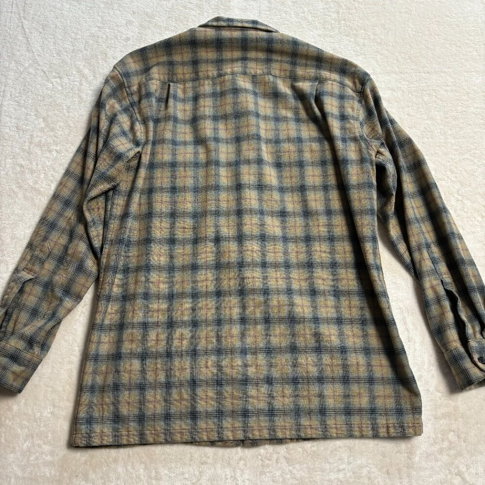 Pendleton Mens Board Shirt Jac Flannel Button Down Size Medium Plaid Long Sleeve - Picture 10 of 16